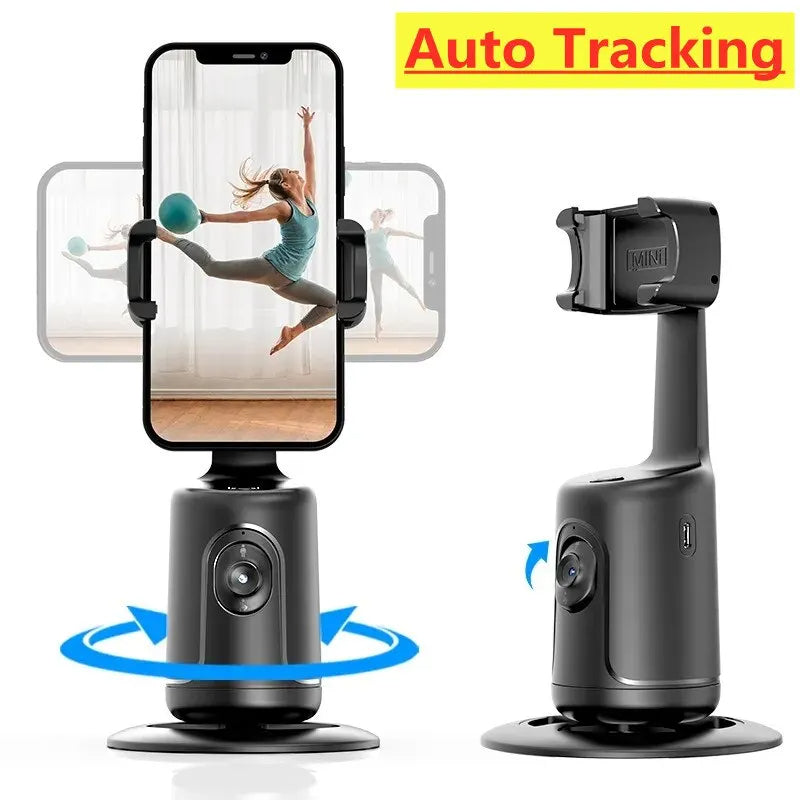 360 AI Auto Face Tracking Gimbal Phone Holder with Tripod